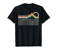 Asturias - Paraíso Natural - España Camiseta, Hombre, Negro, XL