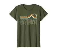 Asturias - Paraíso Natural - España Camiseta, Mujer, Verde Oliva, XL