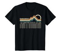 Asturias - Paraíso Natural - España Camiseta, Niños, Negro, 2 años