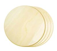 Asudaro 4/12 círculos redondos de madera en bruto - 30 cm x 30 cm/35,5 cm x 35,5 cm, discos de madera en bruto vacíos, discos de madera, pintura redonda para manualidades, decoración de Navidad