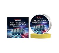 Asudaro Cera brillante para neumáticos de coche, 100 g, cera para pulir neumáticos, cera negra para blanquear neumáticos de coche, pasta de pulido de neumáticos de coche, cera de cuidado de neumáticos