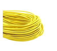 Asudaro Cinta de goma de 2,8 mm de ancho para la colada, accesorios de ropa, cuerda, banda elástica fina, redonda, 10 metros, color amarillo