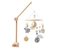 Asudaro Mobile Baby Windspiel,Asudaro Mobile Krippe Krippenglocke Bracket Holzbettglocke Windspiel Babybett Bettglocke Anhänger Hängende Mobile für Haus Kinderzimmer Typ 4
