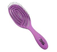 ASUER Cepillo Desenredar Sin Tirones ECO BIODEGRADABLE Ovalado. No Corta el Cabello (Morado Oval)