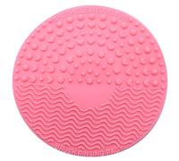Asuinxurr Cepillo de maquillaje de silicona, almohadilla de limpieza, de pinceles, limpiador de alfombrilla, almohadilla de lavado, herramienta de limpieza de maquillaje, color rosa