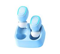 Asuinxurr Mini auriculares inalámbricos Bluetooth Touch Light Tapones para los oídos antisudor HD calidad de sonido estéreo universal auriculares azul