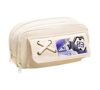 Asuka Langley Soryu Estuche Anime Nagisa Kaworu/Ayanami Rei Estuche Grande Doble Cremallera Back to School Material escolar para estudiantes, Tipo 23, 21*5.5*11CM, Maletín