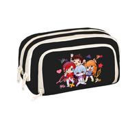 Asuka Langley Soryu Estuche Anime Nagisa Kaworu/Ayanami Rei Estuche Grande Doble Cremallera Back to School Material escolar para estudiantes, Tipo 13, 21*5*12CM, Maletín