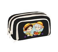 Asuka Langley Soryu Estuche Anime Nagisa Kaworu/Ayanami Rei Estuche Grande Doble Cremallera Back to School Material escolar para estudiantes, Tipo 9., 21*5*12CM, Maletín