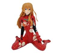 Asuka Langley Soryu Figura de anime que representa la escena final de batalla con traje de combate dañado en modelo de 12 cm para coleccionistas