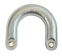 Asukohu 1 asa de bolsillo curvada de poliuretano con cómoda y fácil de usar para la compra diaria de péndulo y viajes para entusiastas. Cómoda correa de bolsillo, plata