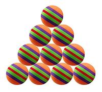 Asukohu 10 bolas interactivas para lanzar colores, arco iris, para entrenar a masticar mascotas, cachorros, perros, espuma EVA, juguetes para mascotas para perros pequeños