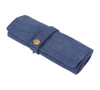 Asukohu 10 Ranuras de Viaje Organizadores para SmartWatch Bandas Resistente Algodón Lona Caja de Almacenamiento Con La Mayoría de Relojes Uso Lona Correa Roll Case, talla única, como se describe
