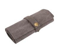 Asukohu 10 Ranuras de Viaje Organizadores para SmartWatch Bandas Resistente Algodón Lona Caja de Almacenamiento Con La Mayoría de Relojes Uso Lona Correa Roll Case, talla única, como se describe
