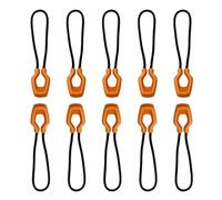 Asukohu 10Lots al aire libre mochilas cremalleras cable durabilidad cómoda cremallera cuerda para acampar y caminar esencial