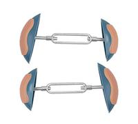 Asukohu 2 expansores ajustables de zapatos de metal ABS para varios zapatos de tacón alto, zapatos planos ajustables, Azul claro de hora, Talla única