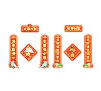 Asukohu 2 piezas de acrílico para loros para decoración de festivales, hogar y espacio comercial, parejas colgantes, pergaminos del año chino, decoraciones de jaula de pájaros