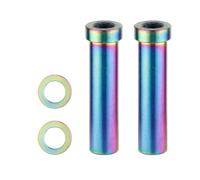 Asukohu 2 pinzas de freno para bicicleta, abrazadera en C, tuerca fija para bicicleta de carretera, tuercas pivotantes de freno con arandela, aleación de metal, pivotes duraderos para bicicleta de
