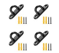 Asukohu 4 ganchos de acero inoxidable para placa de ojo, gancho de montaje en pared, grapas marinas con tornillos, montaje en pared duradero