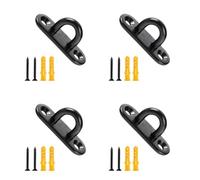 Asukohu 4 ganchos de acero inoxidable para placa de ojo, gancho de montaje en pared, grapas marinas con tornillos, montaje en pared duradero