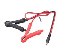 Asukohu 5 5 x 2 1 mm macho a doble pinza de cocodrilo, cable de conexión, adaptador, pinzas de batería para tiras LED, soplador de luz, cable de alimentación robusto