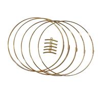 Asukohu 5pcs Metallhandwerkshop Ringe Kranz Makrame Handwerk Offene Ringe für die Hochzeitsdekoration Kranz Dekore Traumfänger Dream Catcher Círculo, 11cm, como se describe
