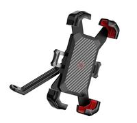 Asukohu Abrazadera de teléfono para motocicleta, rotación de 360 grados, diseños de bloqueo automático para teléfonos inteligentes de 4.7 a 7 pulgadas, puerto de carga de fácil acceso, soporte de