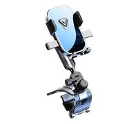 Asukohu Abrazadera giratoria de 360 grados para montaje de teléfono de coche, botón de liberación rápida, instalación del parabrisas para coche de 4.7 a 6.9 pulgadas, abrazadera automática