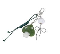 Asukohu Adorable Seta Felpa Llavero Juguetón Peluche Seta Llavero Con Lazo De Aleación Hechizo Para Un Aspecto Divertido