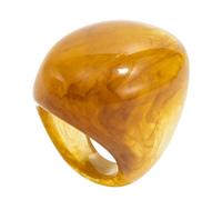 Asukohu Anillos de cóctel de resina hechos a mano, textura artística, dedo único, adecuado para diferentes atuendos, conjunto de resina apilable, como se describe