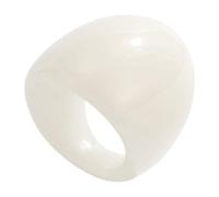 Asukohu Anillos de cóctel hechos a mano de resina con textura artística anillos de dedo joyería única para diferentes atuendos único con efecto mármol, como se describe