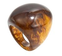 Asukohu Anillos de cóctel hechos a mano de resina con textura artística anillos de dedo joyería única para diferentes atuendos único con efecto mármol, como se describe