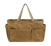 Asukohu Bolsa de alfarero de camping con macetas de camping con varios compartimentos y diseño fácil de llevar para actividades al aire libre en casa uso impermeable bolsa de herramientas, caqui