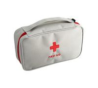 Asukohu Bolsa organizada multibolsillos con asa, bolsa de almacenamiento de gran capacidad para aventuras al aire libre, viajes, ciclismo, emergencias, kit vacío para camping, Gray, Mass Beauty