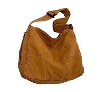 Asukohu Bolso de mensajero de gran capacidad Crossbody Bolsas para hombres Japonés Estudiar Escuela Escuela Uno Hombro, marrón