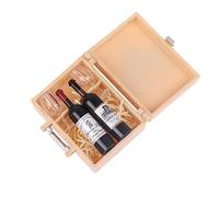 Asukohu Botella de vino para casa de muñecas, botella de vino con vasos, botella en miniatura, accesorios de cocina, botellas para casa de muñecas, taza de champán