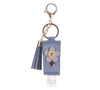 Asukohu Botellas vacías de jabón de manos recargables, contenedor de cosméticos, llavero para artículos de tocador, champú, botellas de cosméticos líquidos, botella vacía, llavero de mano para apretar