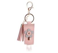 Asukohu Botellas vacías de jabón de manos recargables, contenedor de cosméticos, llavero para artículos de tocador, champú, botellas de cosméticos líquidos, botella vacía, llavero de mano para apretar