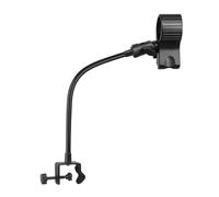 Asukohu Brazo de soporte de micrófono de fácil montaje con abrazadera ajustable, ideal para montaje de micrófono de escritorio, soporte de cuello de cisne
