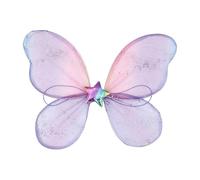 Asukohu Brillante Cosplay mariposa para adultos/niños accesorios de fotografía ligera y festival accesorios de fiesta traje de ala arco iris, F, Talla única