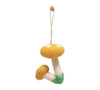 Asukohu Cadena de llavero de seta accesorio portátil para teléfono adolescente chica llavero moda bolso colgante perfecto para bolsos y teléfonos colgantes de pared únicos, amarillo, Talla única