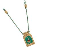 Asukohu Collar con colgante de tarjeta de tarot chapado en oro, elegante collar con colgante de tarjeta de tarot, adorno único para el cuello para mujeres amantes, talla única, como se describe, como