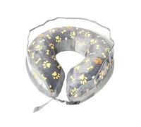 Asukohu Cono inflable para collar con deflector transparente que promueve más rápido, antilamidas y mordeduras, adecuado para perros, gatos, collares de perro para después de cono grande y pequeño
