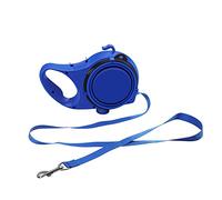 Asukohu Correa para mascotas con bandeja plegable para perros y botella de agua al aire libre multifuncional correa perros caminando plomo