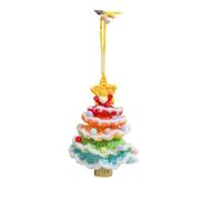 Asukohu Cortina festiva de lana hecha a mano para colgar en la pared, decoración acogedora con temática de invierno, detalles familiares no plásticos, cubierta de árbol de Navidad
