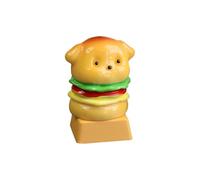 Asukohu Creative Dog Burger Keycap Con Un Tipo Inconfundible Para Personalizada Keyboard Decoración Resina Llavero