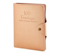 Asukohu Cuaderno de desafío de ahorro de 100 días, organizador portátil con sobre diseño de presupuesto para la administración del dinero, plantillas de carpeta presupuestarias únicas, rose gold