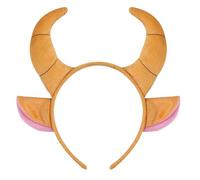 Asukohu Diadema única de cuerno de vaca y orejas que añade encanto a fiestas, celebraciones y eventos de cosplay, uso diario decorativo