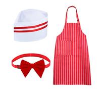 Asukohu Disfraz de camarero de los años 50 para adultos, de 3 piezas, para adultos, perros calientes, Sodas Jerk, disfraz de camarera de noche para cosplay, fiesta de circo, Halloween, Sodas Jerk
