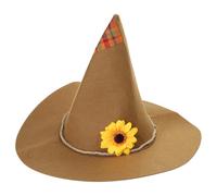 Asukohu Espantapájaros brujas Wizard Magican Halloween Props Año Nuevo gruesa mascarada espantapájaros disfraz Halloween sombrero de bruja